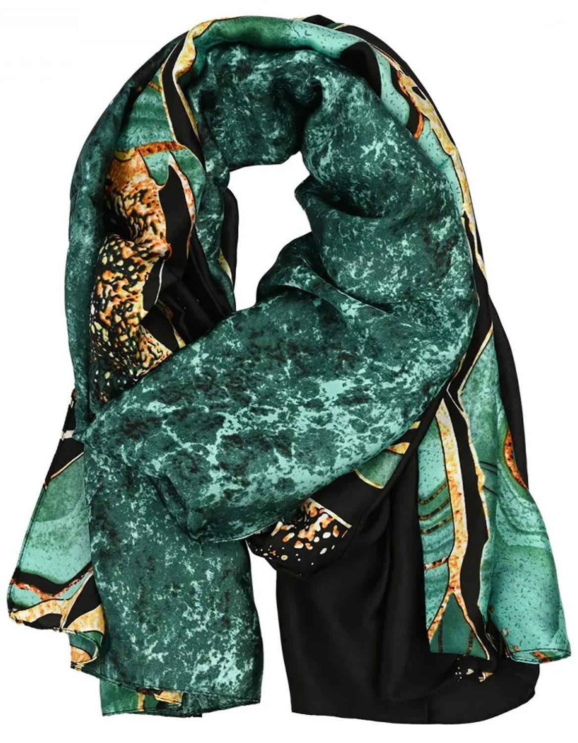 chic4home Schal Color Flow, (1-St. 1-teilig), sommerlicher Damen Schal mit buntem Muster