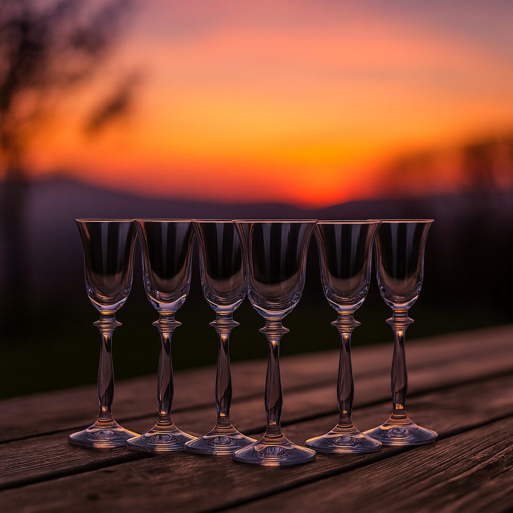 Crystalex Likörglas Angela Kristallglas Likörgläser 60 ml 6er Set, 6-tlg., Kristallglas, Kristallglas, Bohemia, Glasklar