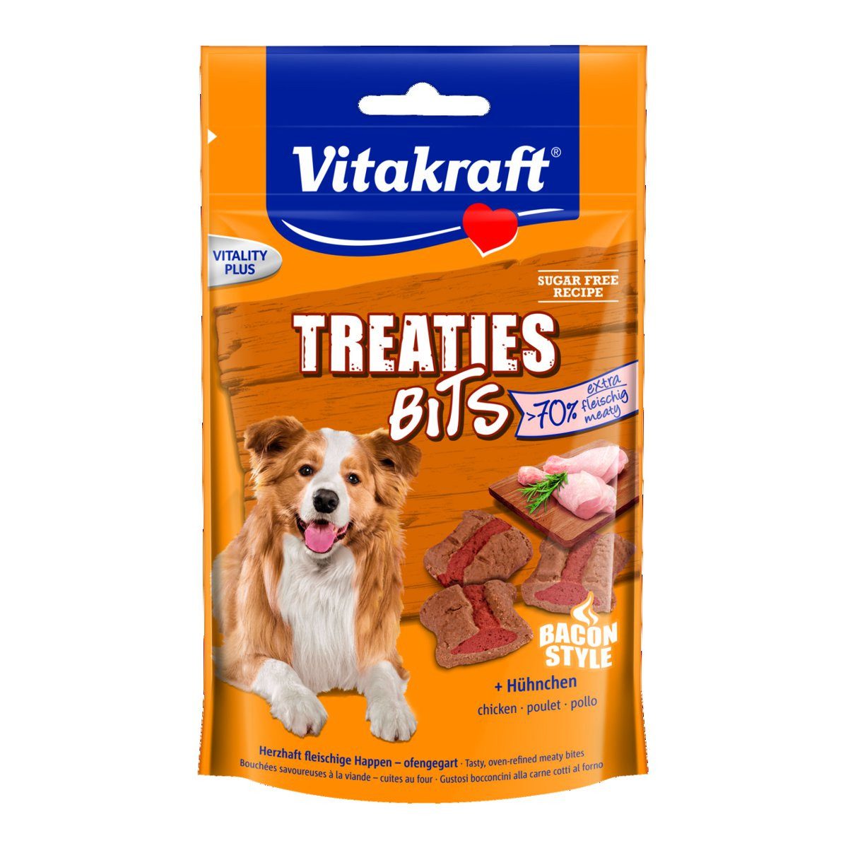 Vitakraft Hundesnack Treaties Bits Hühnchen, Snack für: Hunde