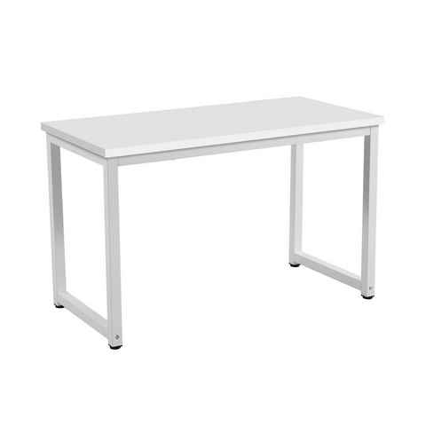 SVITA Schreibtisch UNI (1-St., 1 Tisch), 120x60 (bxT), Arbeitstisch, Metall-Gestell, Weiß