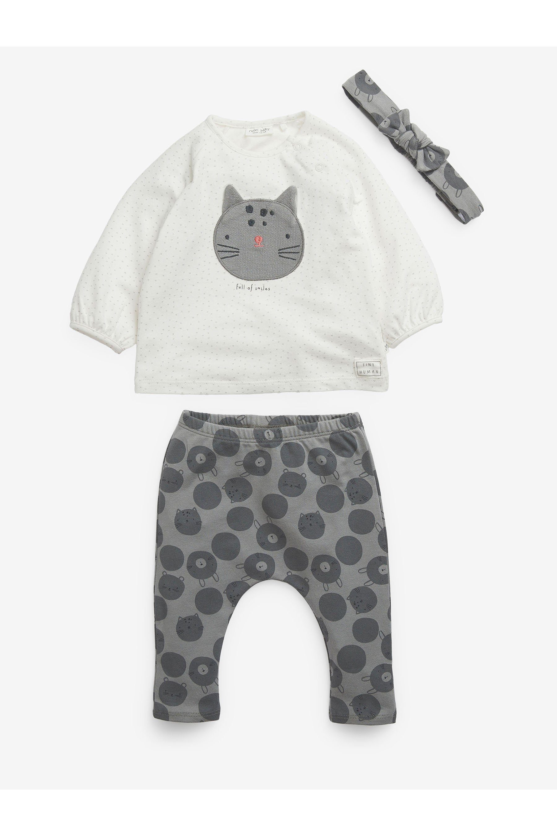 Next Shirt & Hose »Baby-Set mit T-Shirt, Leggings und Stirnband« (3-tlg)  online kaufen | OTTO