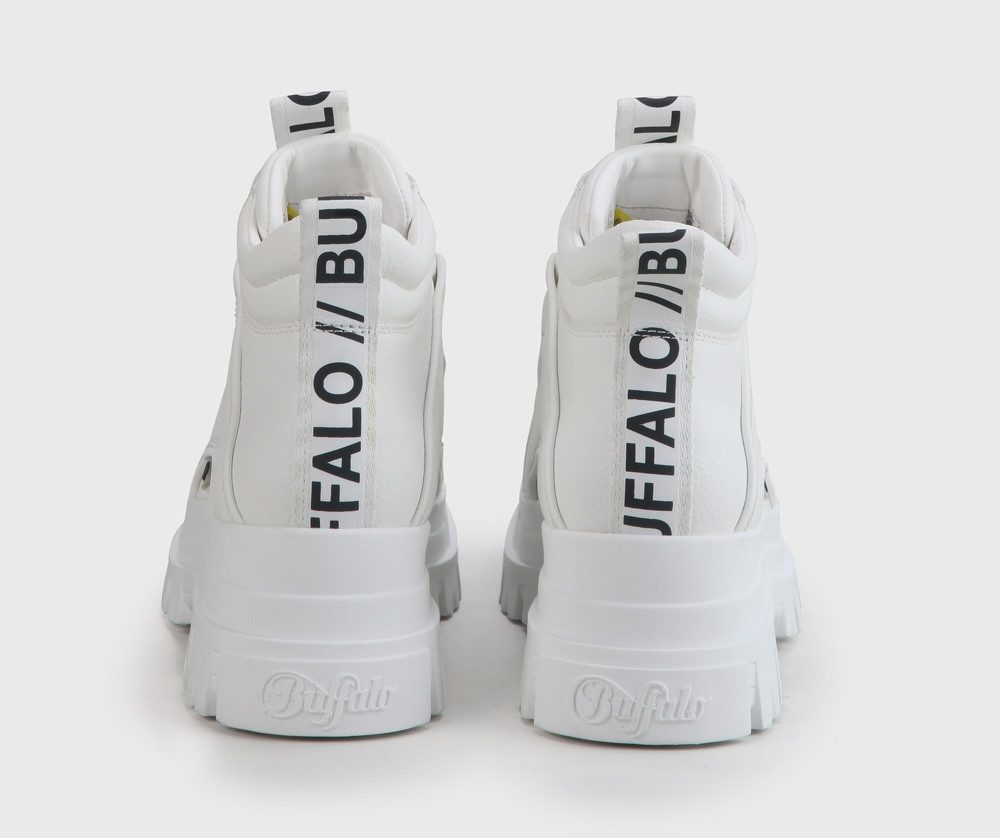 Buffalo ASPHA NC MID Schnürboots Plateauboots, Schnürstiefelette, High Top Sneaker in monochromer Optik