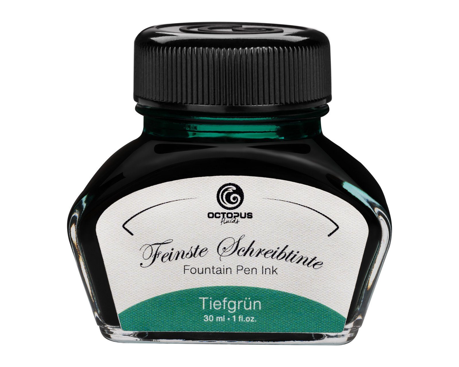 OCTOPUS Fluids Füllhaltertinte, Schreibtinte im Tintenglas Tiefgrün 30ml Tintenglas (Set, 0-tlg)