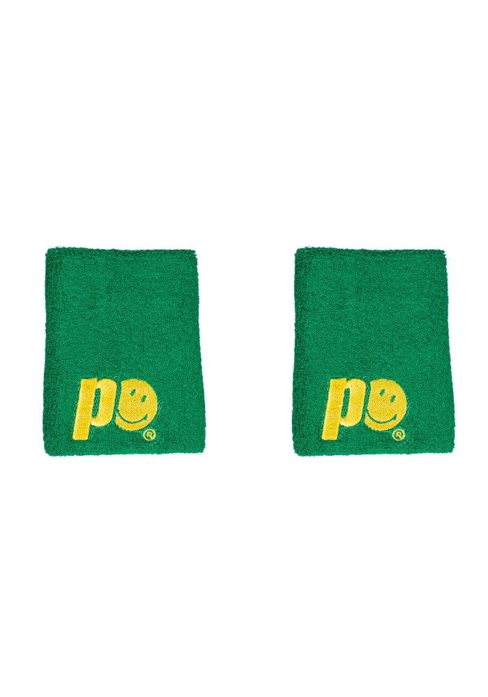 Prince Stirnband x Smiley Schweissband Logo Large grün - 2 Stück