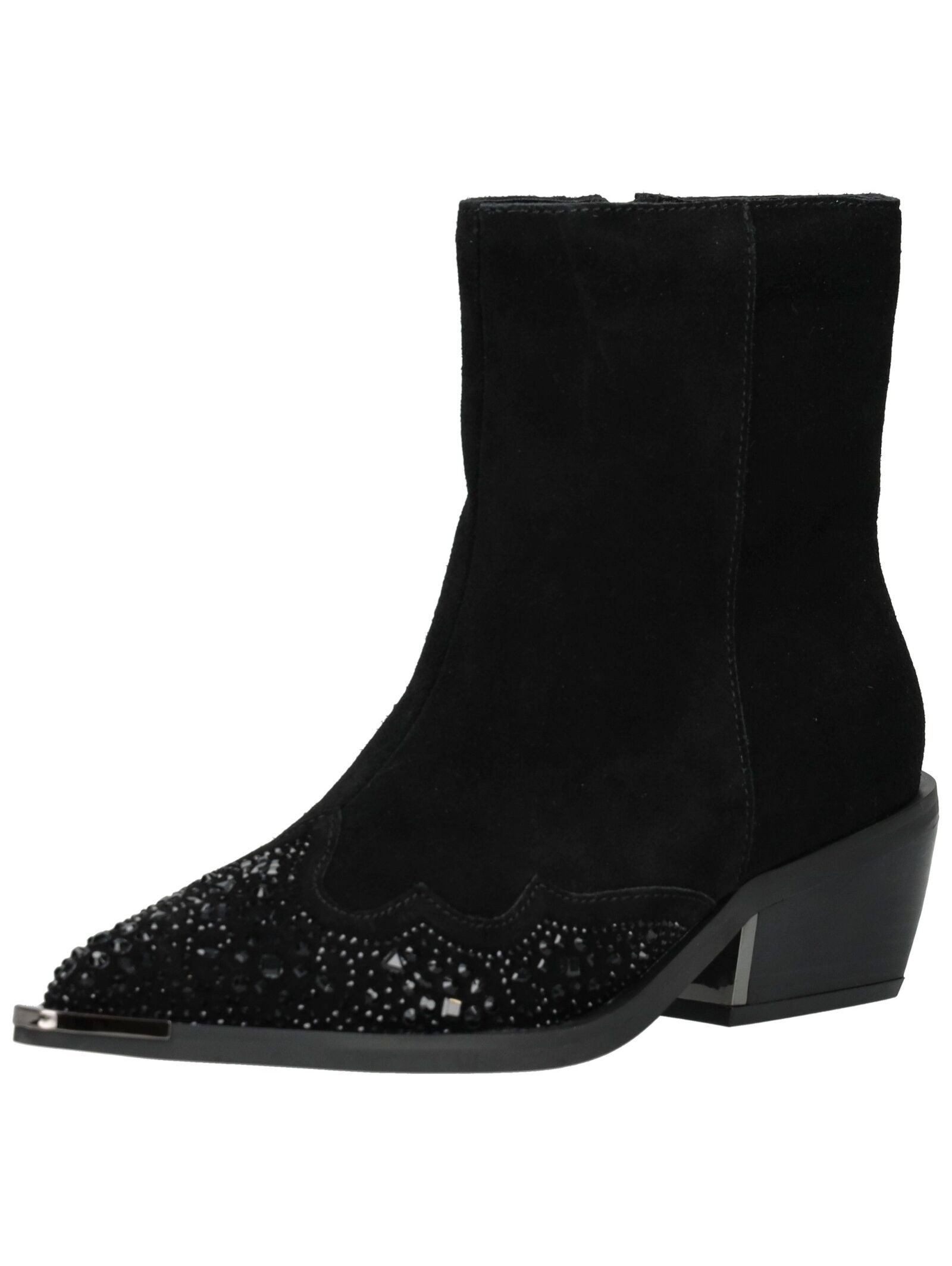ALMA EN PENA Stiefelette Veloursleder Bikerboots