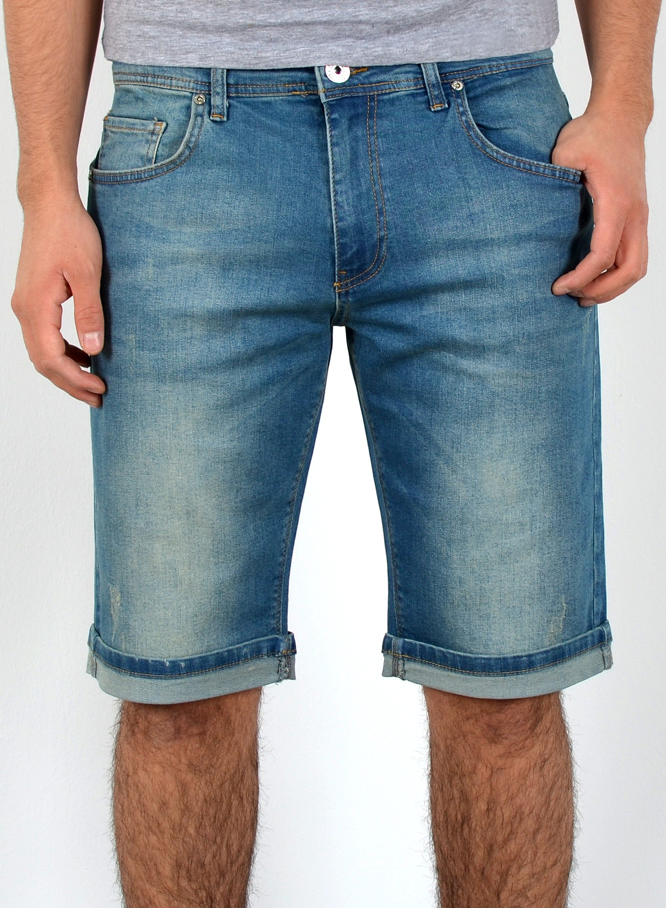 Shorts kurze Große kurze Jeansshorts Capri Jeans ESRA Herren Größe, Herren Capri mit mit Comfort A360 Jeanshose, Herren Hose, Herrren Destroyed Jeansshorts Herren Übergröße Herren Look, Hose Plussize Shorts mit Jeanshose Stretch, Jeans 5 / Regular A360 bis Hellblau Jeans Hose Rissen Jeans Capri Straight Herren Pocket,