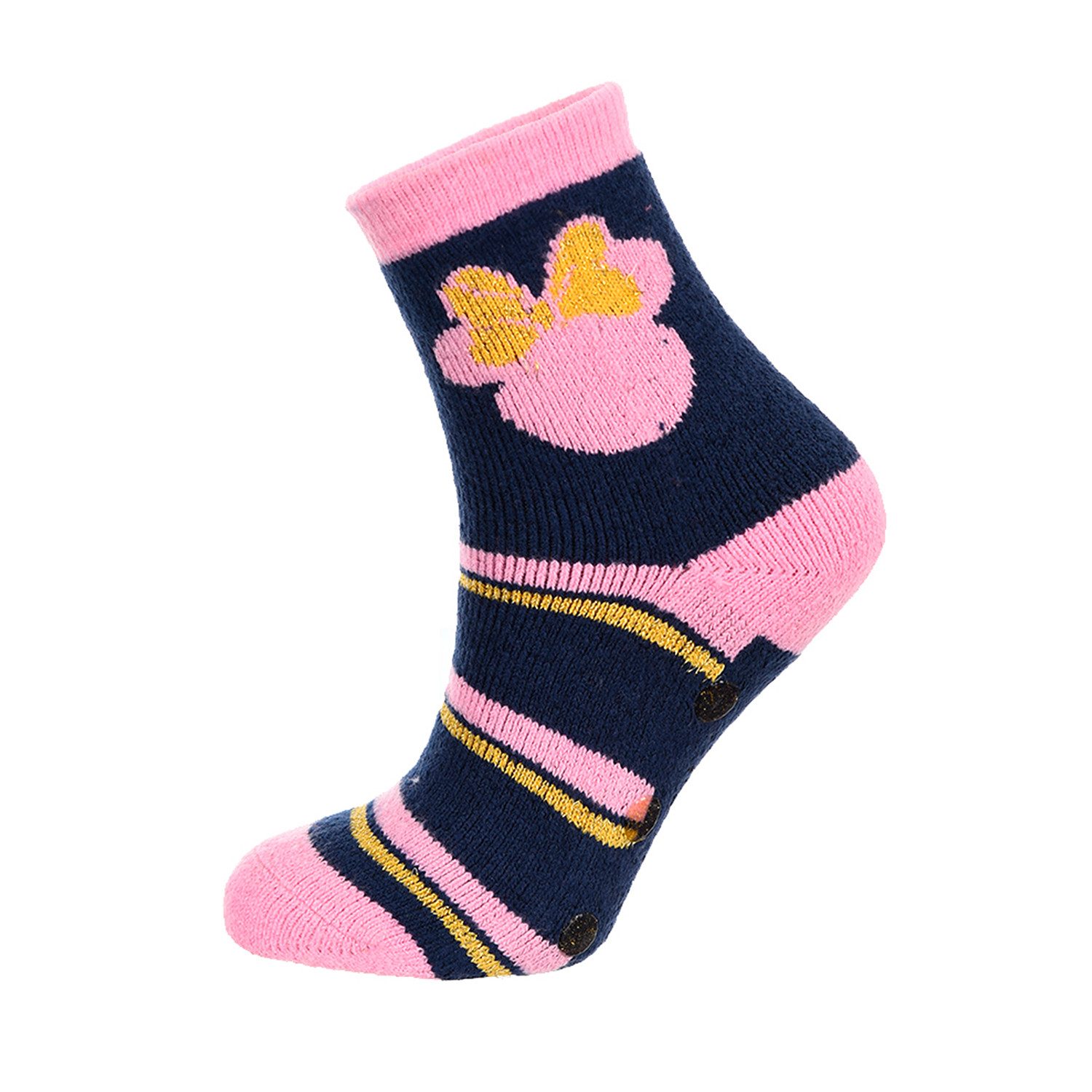Disney Minnie Mouse ABS-Socken Mädchen Kinder 2 Paar ABS Stoppersocken Hausschuhsocken (2-Paar)