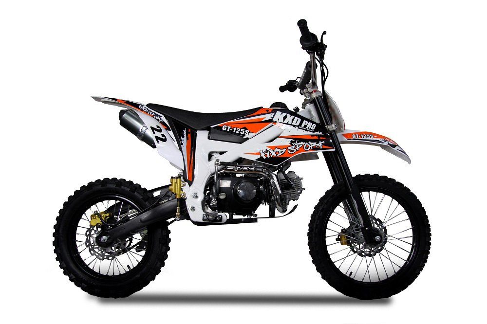 RV-Parts dirt bike 125ccm dirt bike cross bike motor bike model 612K 17/14" new KXD MOTO, 4 speed