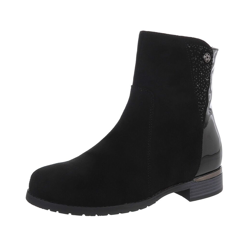 Ital-Design Damen Freizeit Stiefelette (87108827) Blockabsatz Flache Stiefe günstig online kaufen