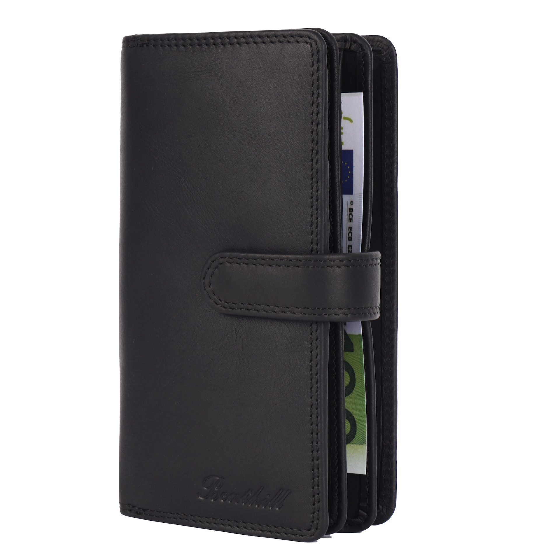 Geldbörse Damen Groß Leder Portemonnaie RFID Vintage XXL Geldbeutel Echt-Leder