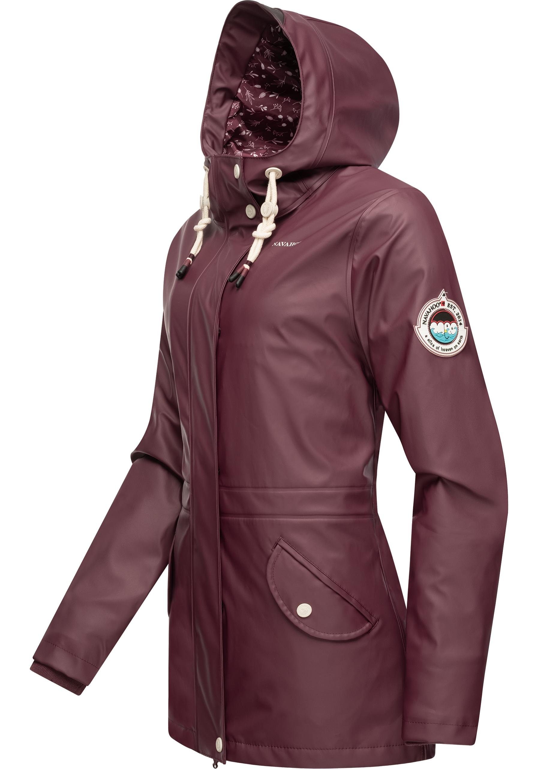 Navahoo Regenjacke Oceans Heart stylischer wasserdichter Regenmantel mit Kapuze