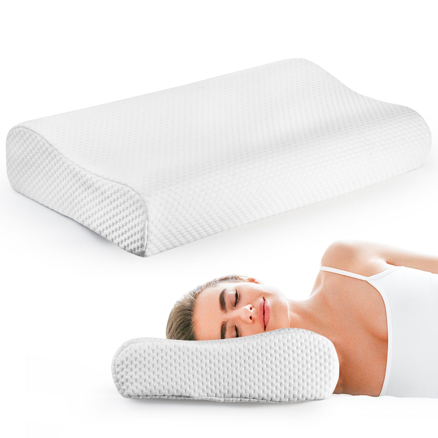Esun Nackenstützkissen Kopfkissen Memory Foam Kissen, Nackenstützkissen, Fü günstig online kaufen
