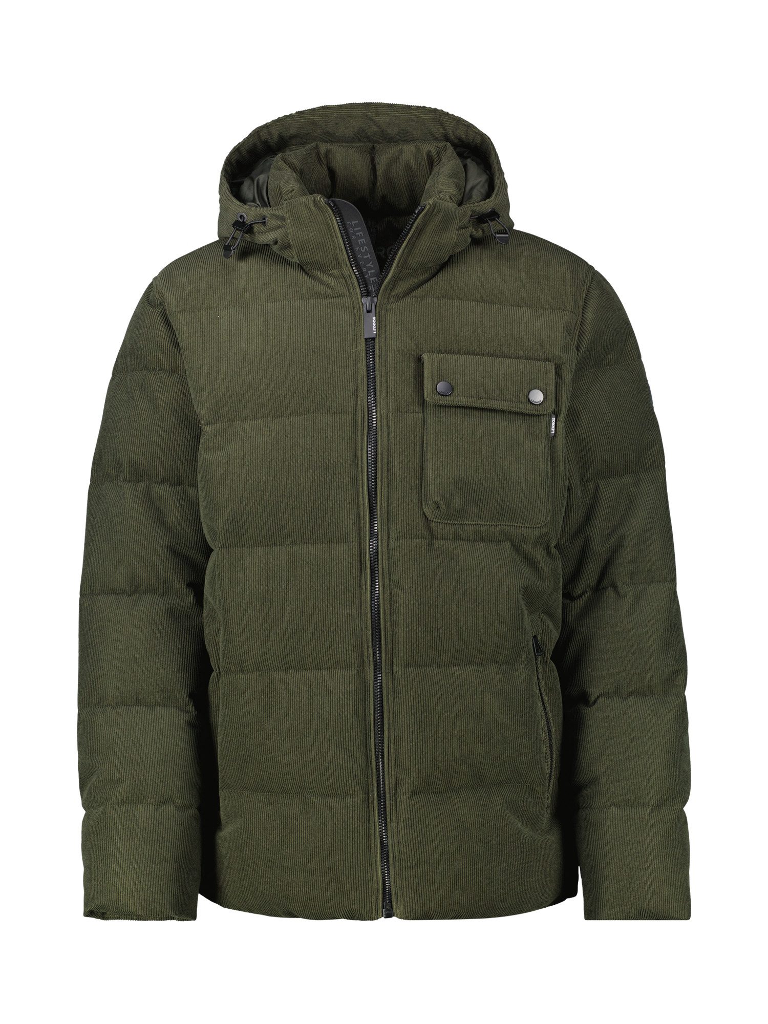 Winterjacke Herren Steppjacke in funktionaler Cord-Optik