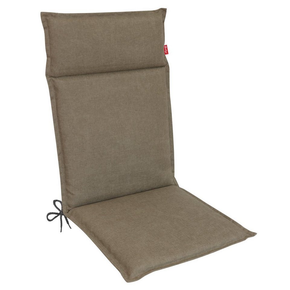 Herlag Hochlehnerauflage Bea, (1 St), Gartenpolster Taupe 1 Stk.  120x50x4,5cm Wasserabweisend Fleckschutz