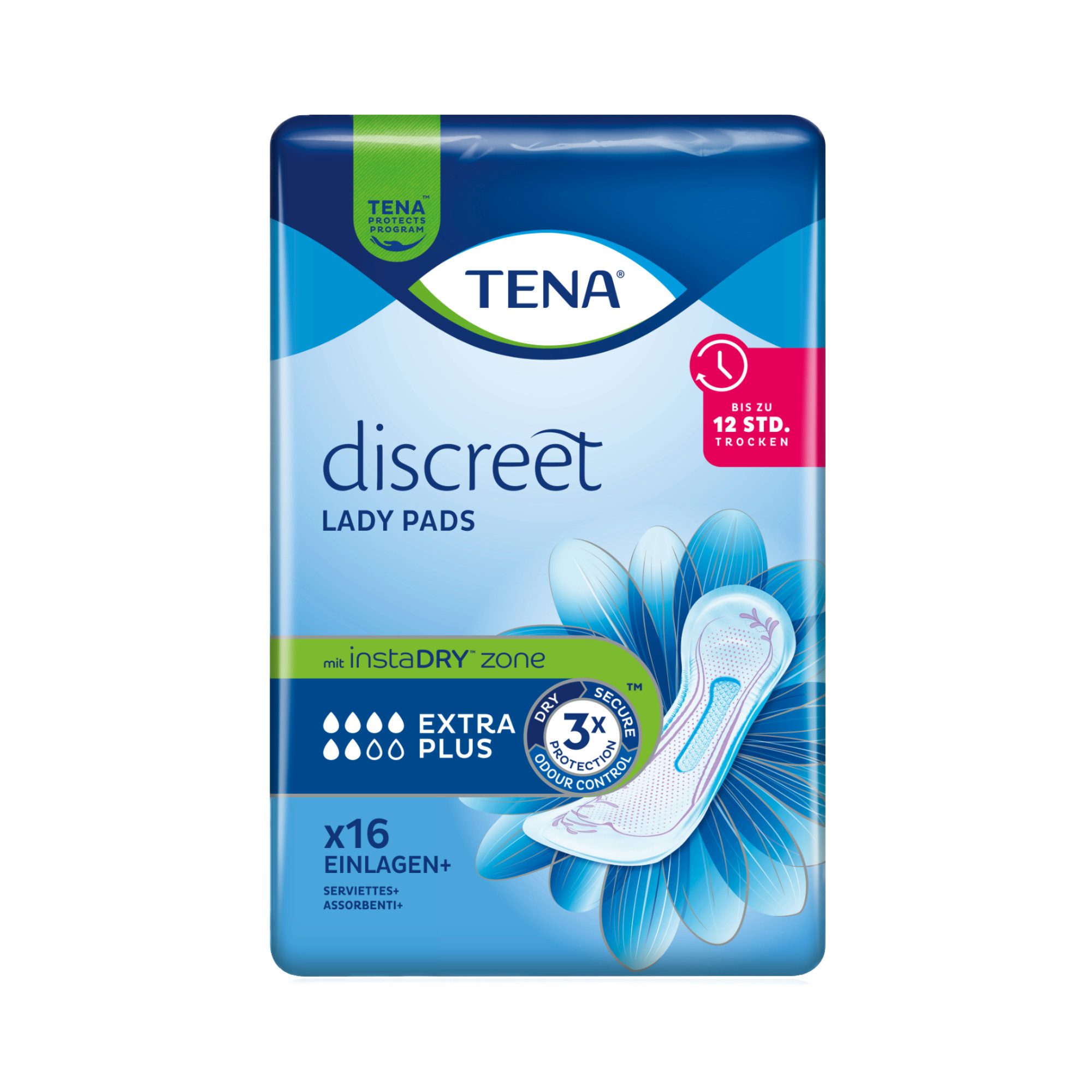 TENA Inkontinenz-Einlage TENA LADY - Discreet Extra Plus, 16-St.