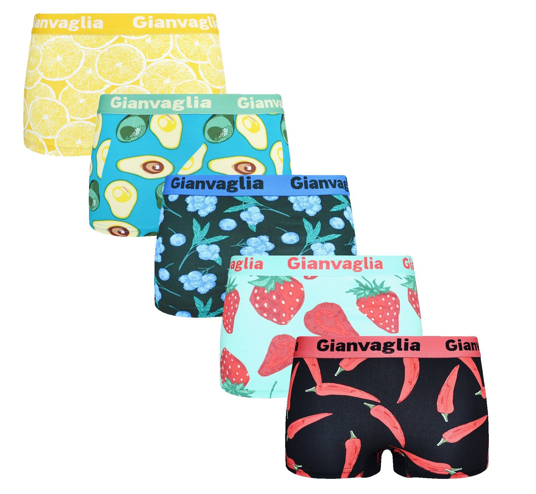 Rungassi Panty 5x Deluxe Damen Baumwolle Boxershort GVG 8804 Größe: L