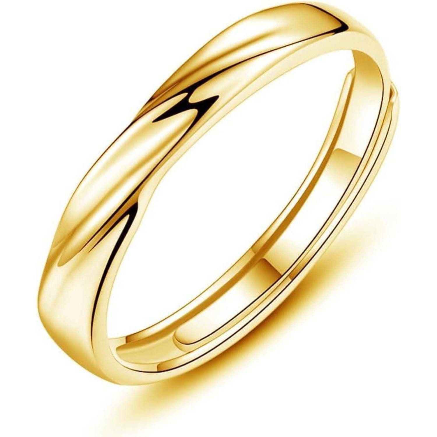 LuxusKollektion Partnerring Trauringe Partnerringe 925 Silber Verstellbar Gold Herren Ring
