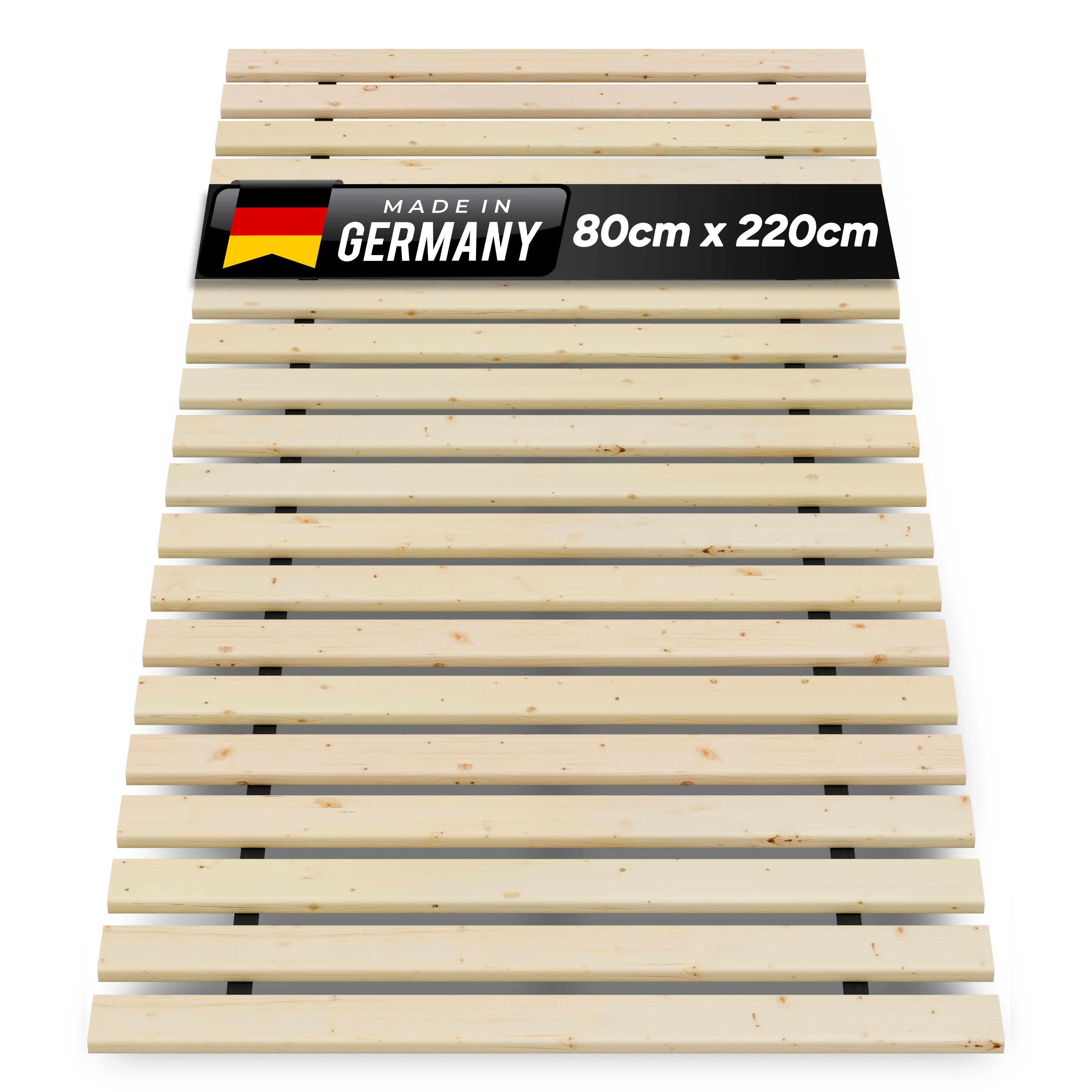 Rollrost Lattenrost Rolllattenrost 80 x 220 cm 20mm 300kg "stabiler Rollrost", TUGA-Holztech, Breite 70 80 90 100 120 140 160 180 200 Länge 140 190 200 210 220