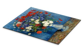 Posterlounge XXL-Wandbild Vincent van Gogh, Vase mit Kornblumen und Mohn, Wohnzimmer Malerei