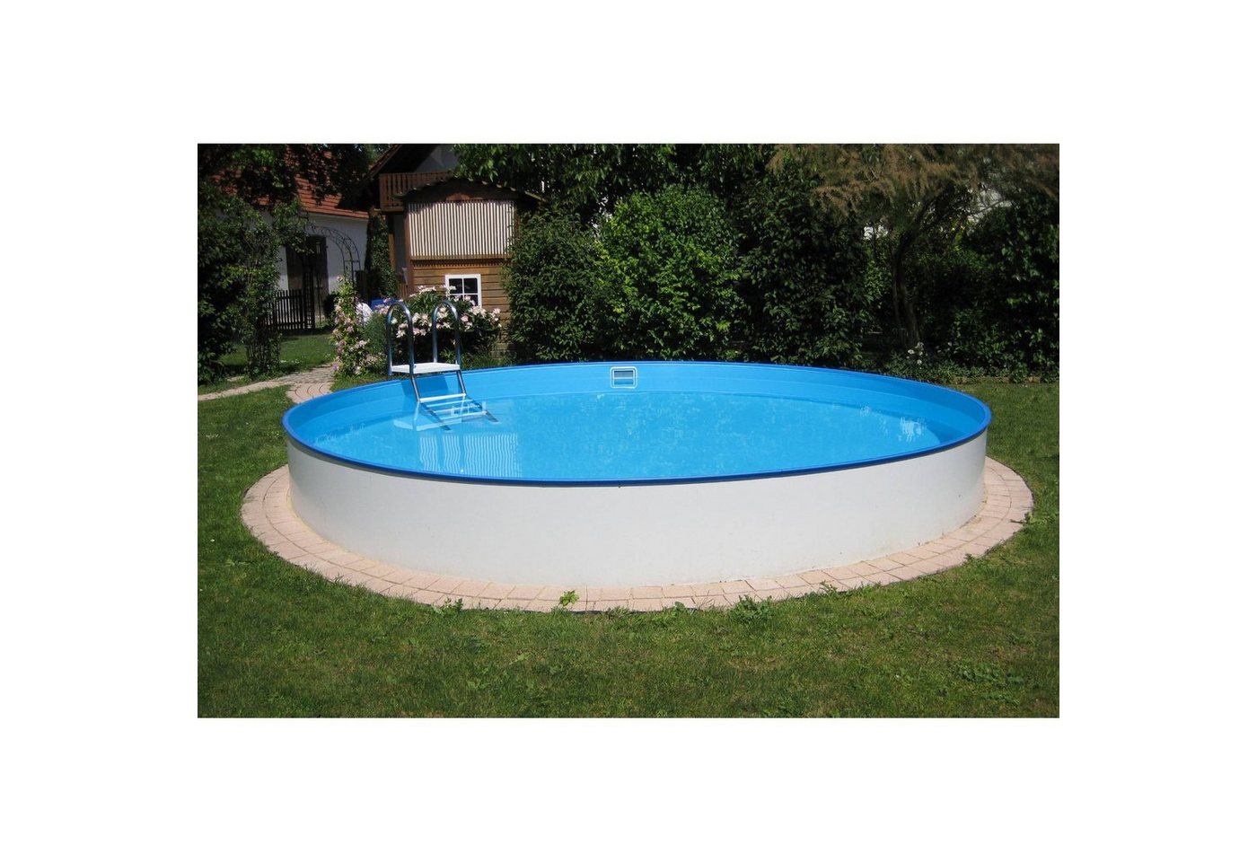 Thumbnail - Planet Pool Rundpool Stahlwandpool rund Exklusiv 300x120 cm, Stahl 0,6 (Einzelbecken), verzinkte Stahlwand