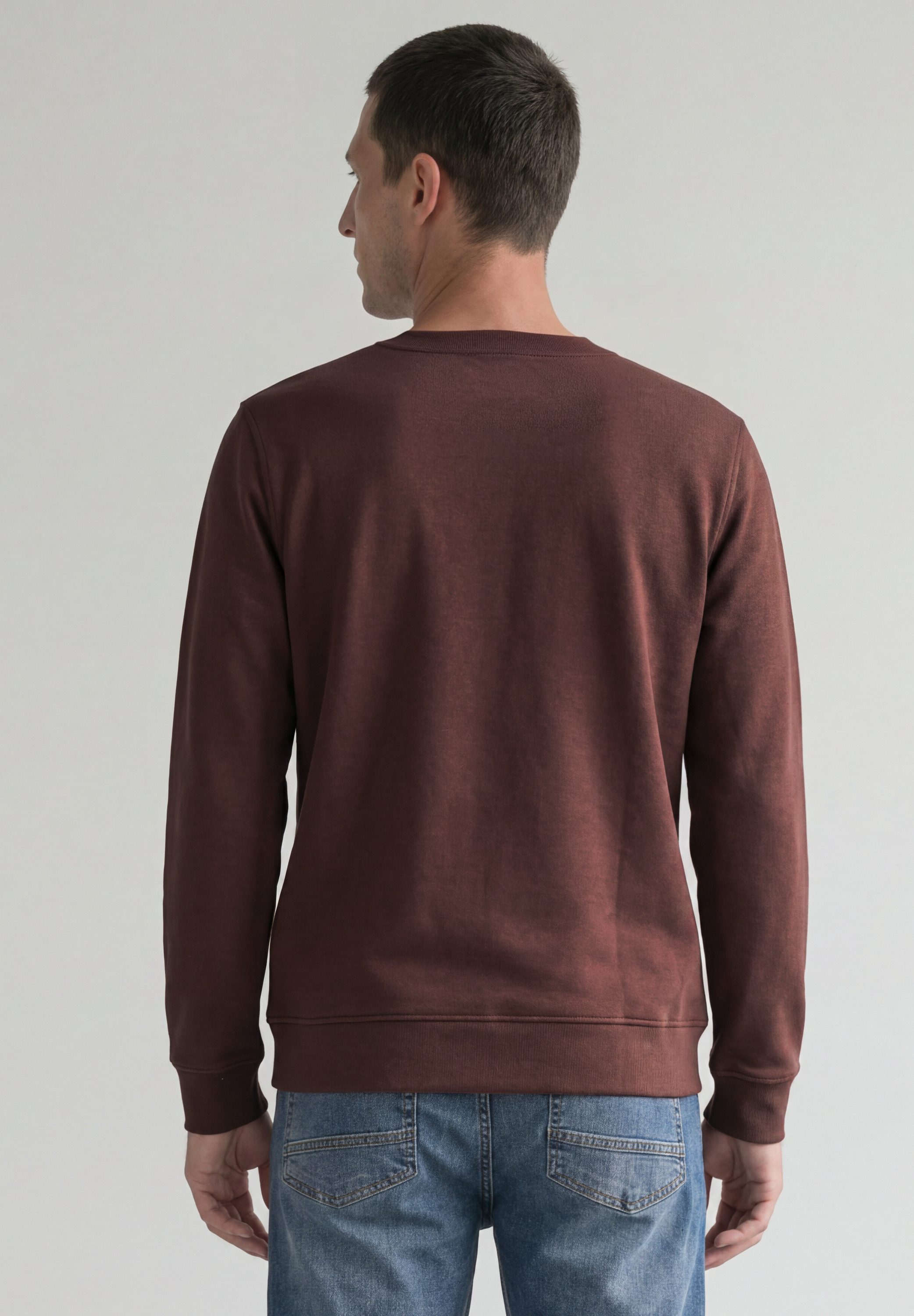 STREET ONE MEN Sweatshirt in Unifarbe – Bild 2 von 5