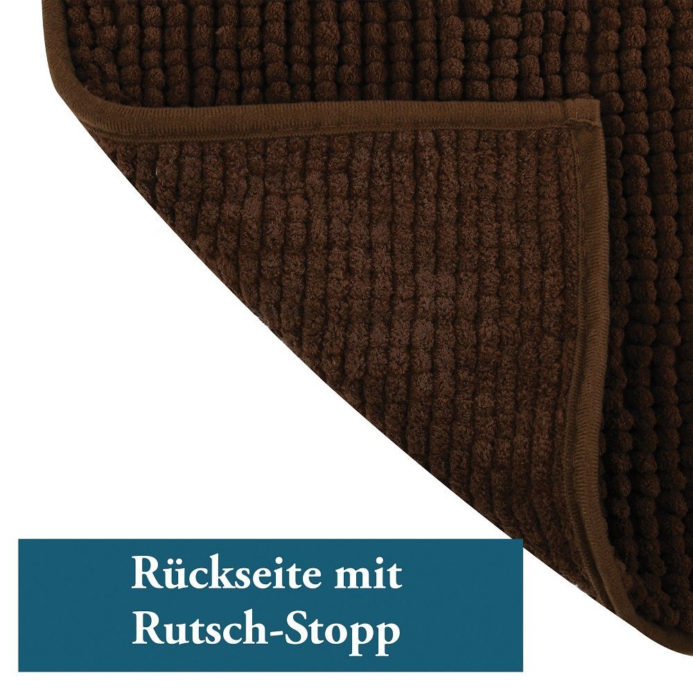 MSV Badematte CHENILLE, Höhe 12 mm, günstig online kaufen