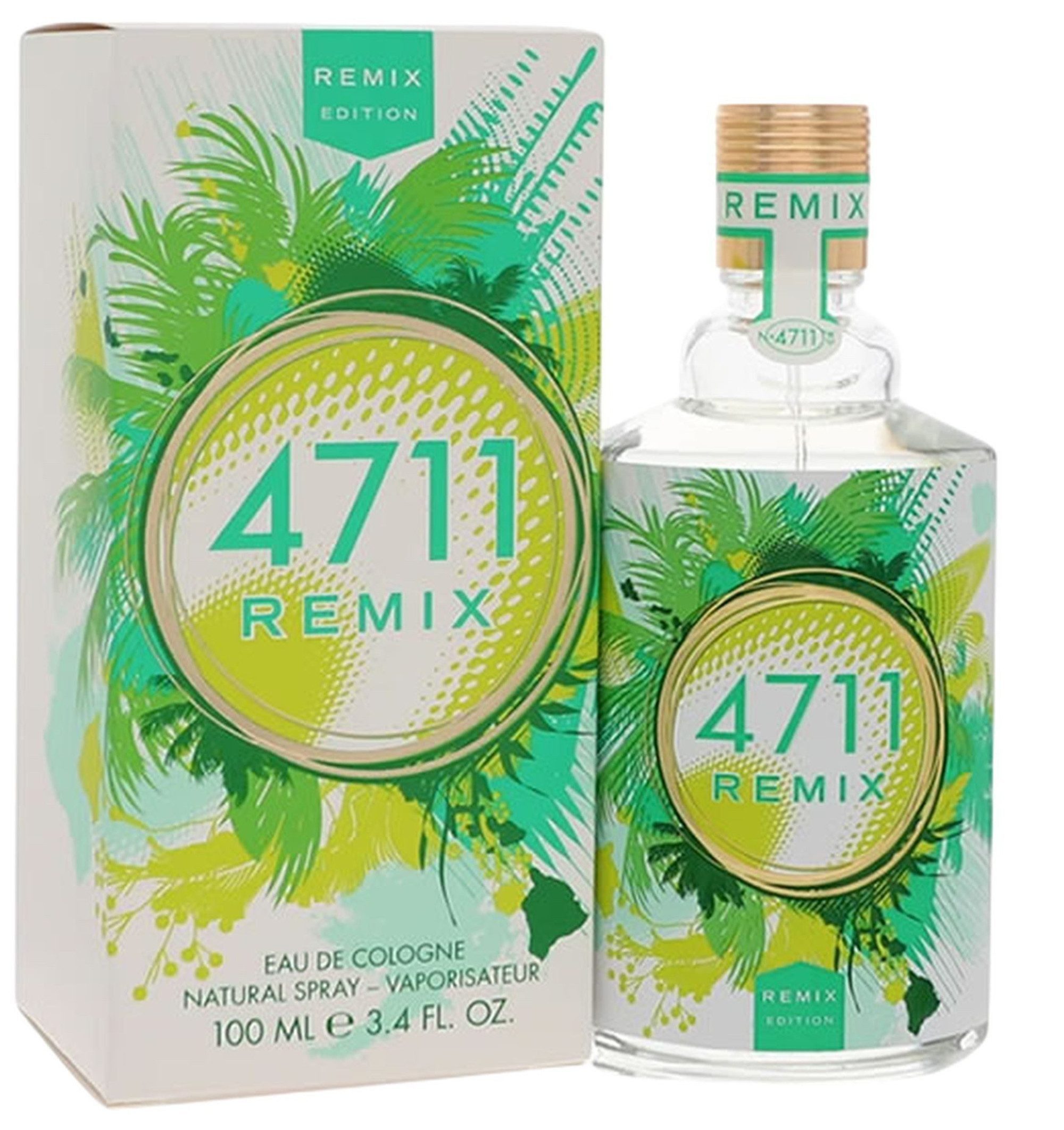 4711 Duft-Set Remix Green Oasis Eau de Cologne (EDC) Damen Spray, Fruchtig-frischer Duft mit Zitrone, Wassermelone, Magnolie und Moos