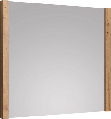 andas Garderobenspiegel Drammen (1-St), Wandspiegel, teilweise Rahmen in Holzoptik, B/H ca.: 78/69 cm