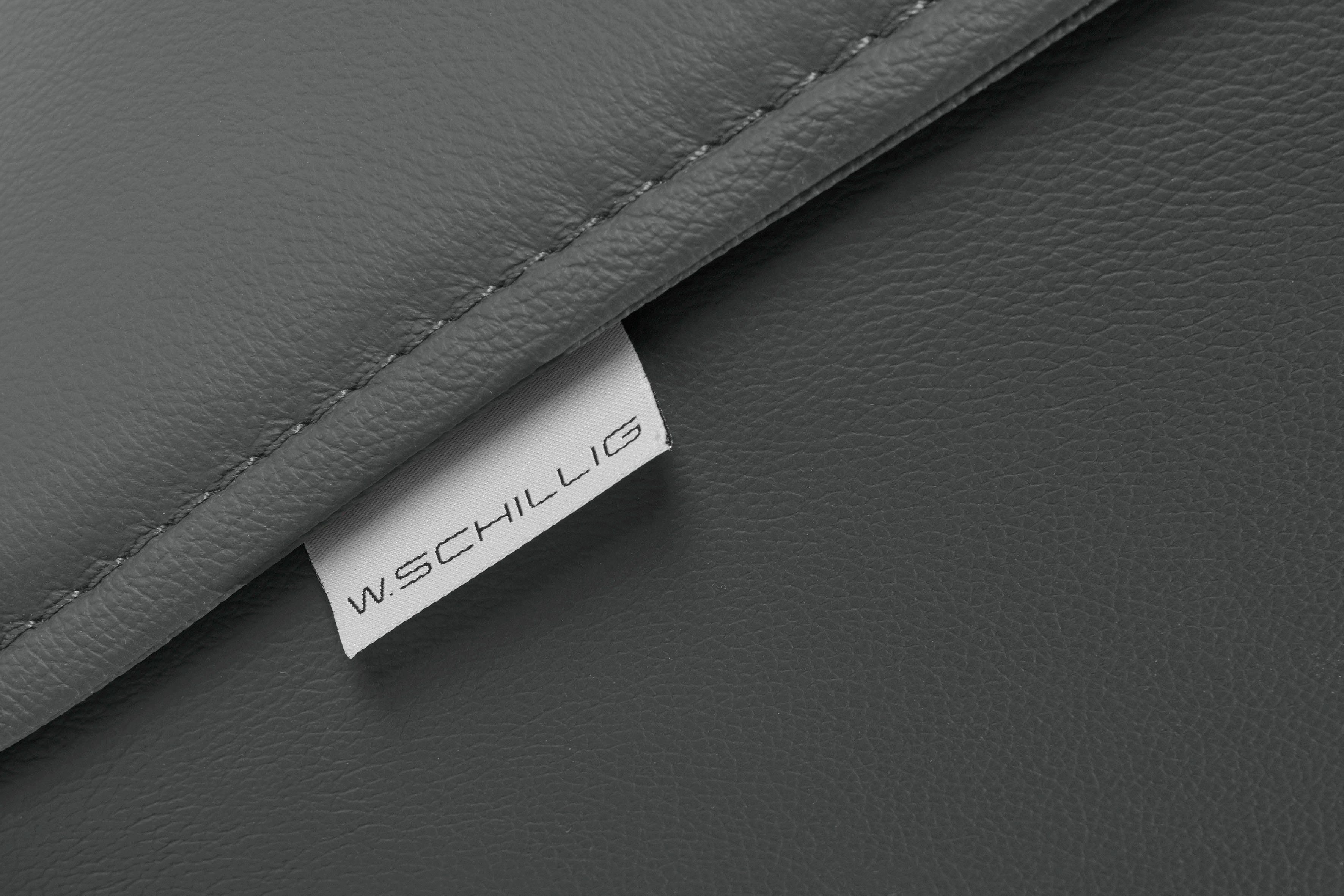 Z59 sally, 224 3-Sitzer Chrom graphit W.SCHILLIG mit Metallfüßen Breite glänzend, cm in