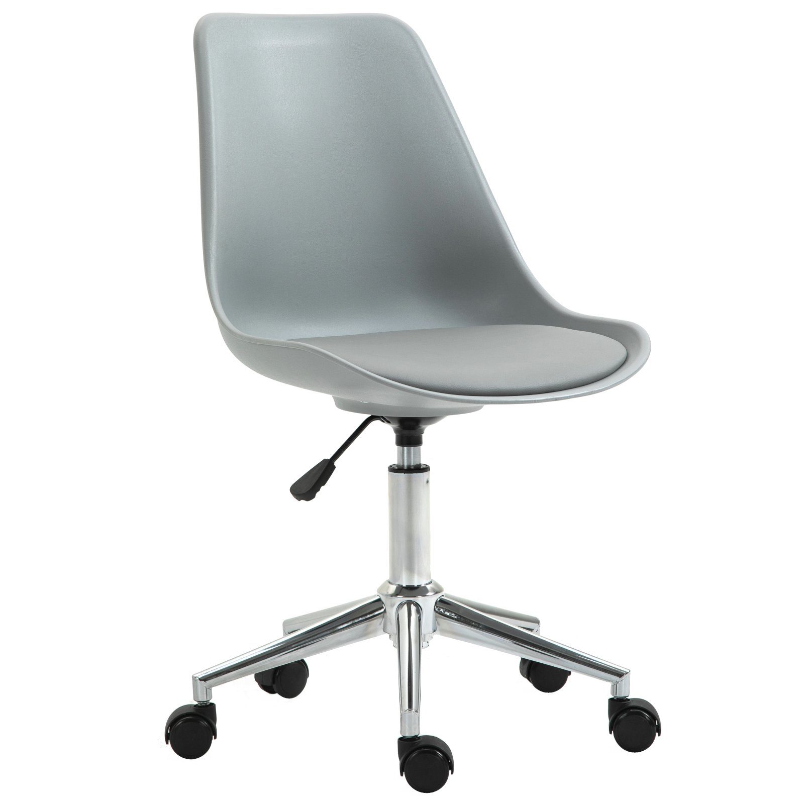 SVITA Schreibtischstuhl EDDY (Paket, 1 St), stufenlos höhenverstellbar, hoher Sitzkomfort, bodenschonende Rollen grau | grau