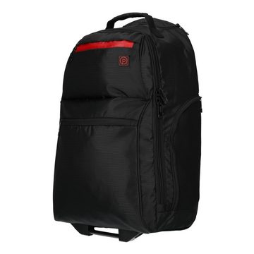 HTI-Living Reiserucksack Rucksack-Trolley Schwarz-Rot (Stück, 1-tlg)