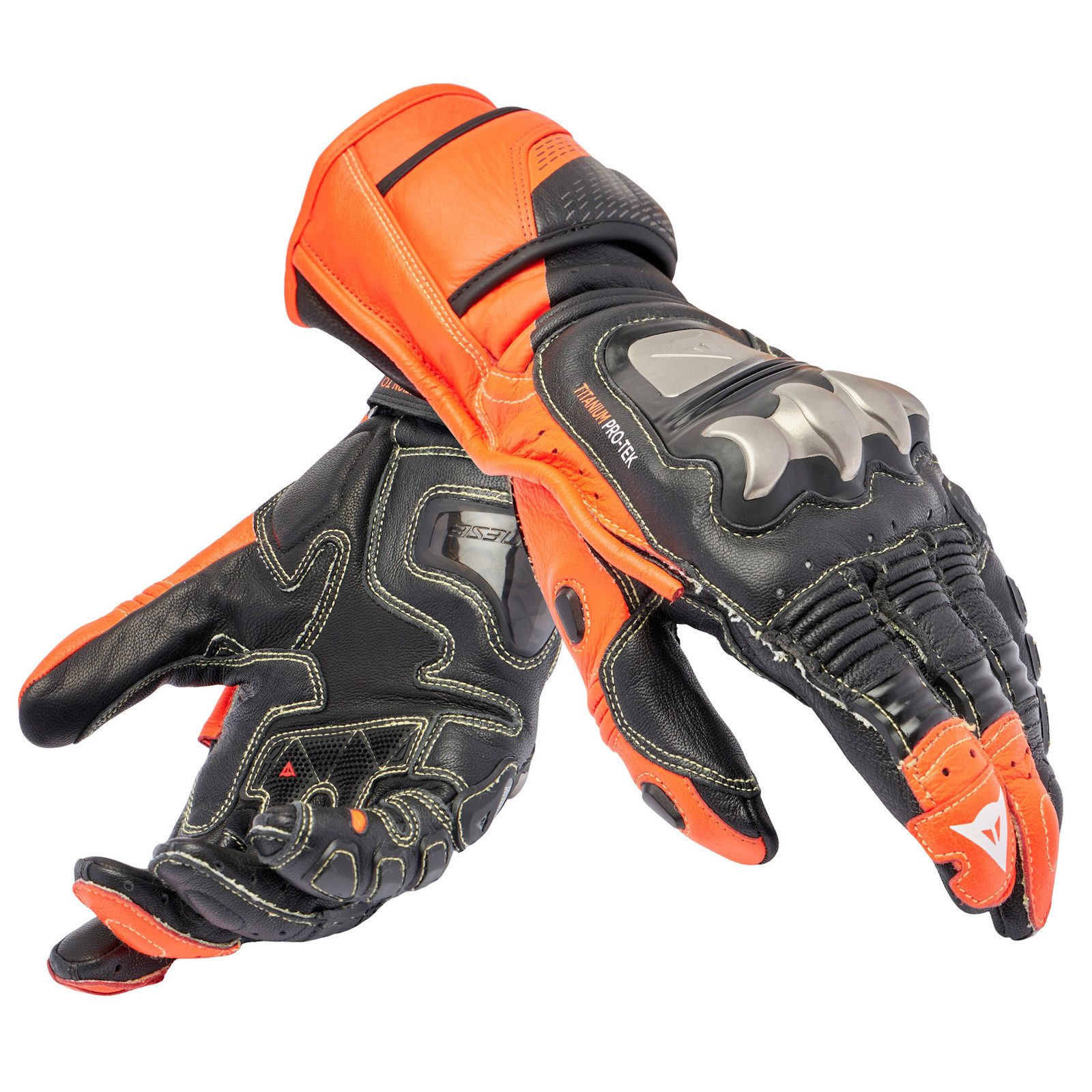 Dainese Motorradhandschuhe Dainese Full Metal 7 Motorradhandschuhe Schwarz / Rot-Fluo M atmungsaktiv