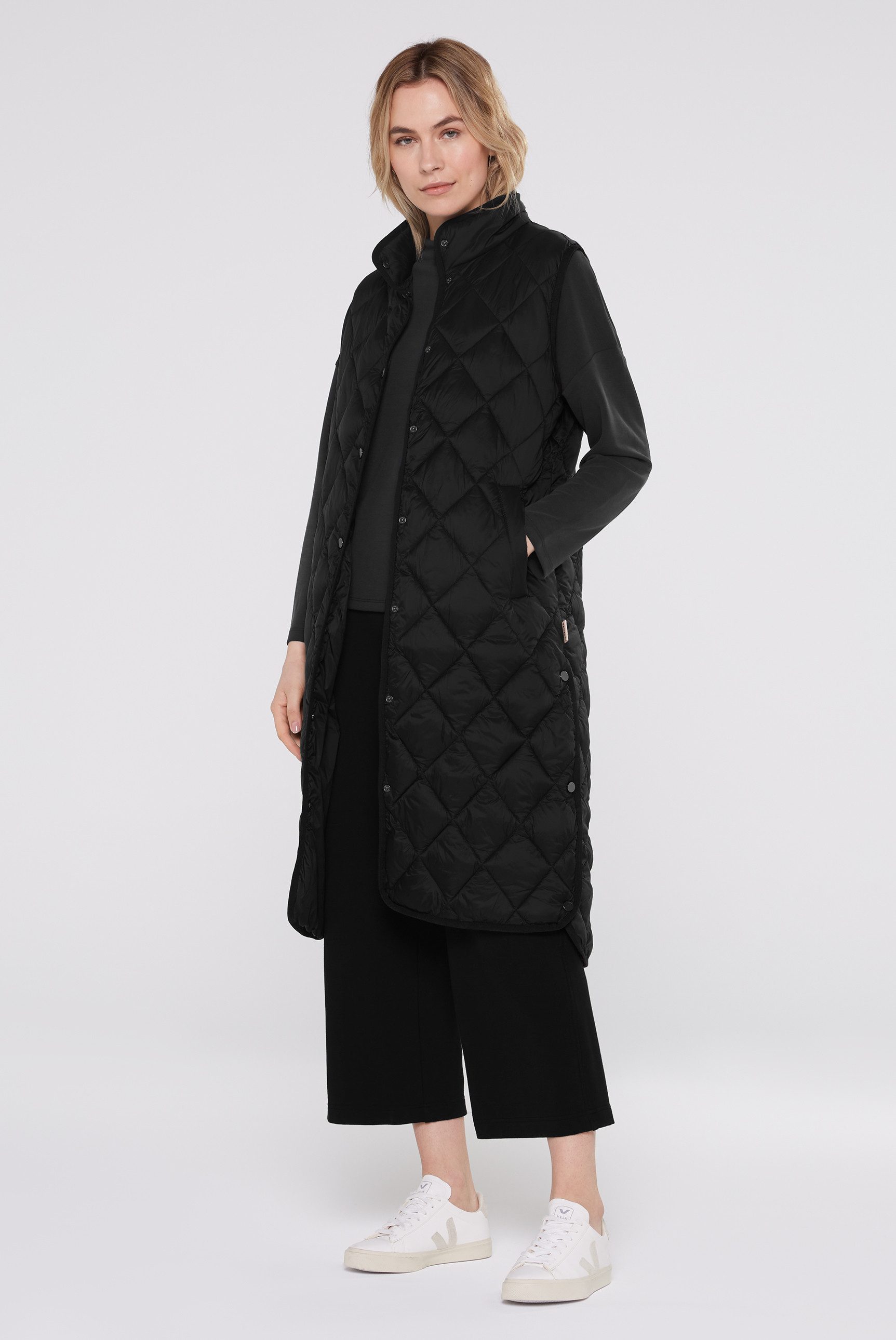 SENSES.THE LABEL Longweste mit Schlitze an den Seiten