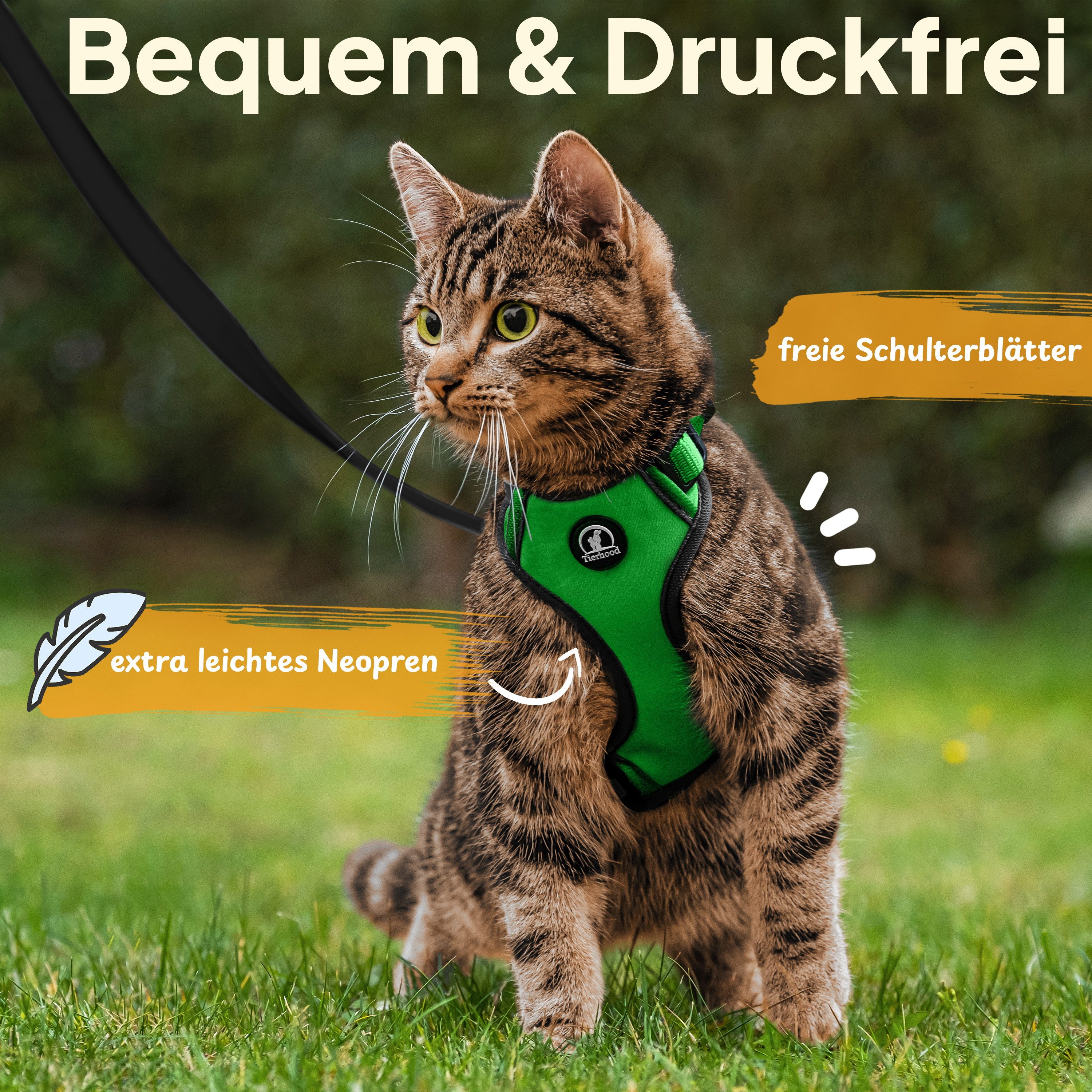 Tierhood Geschirr Katzengeschirr mit Halsklipp - günstig online kaufen