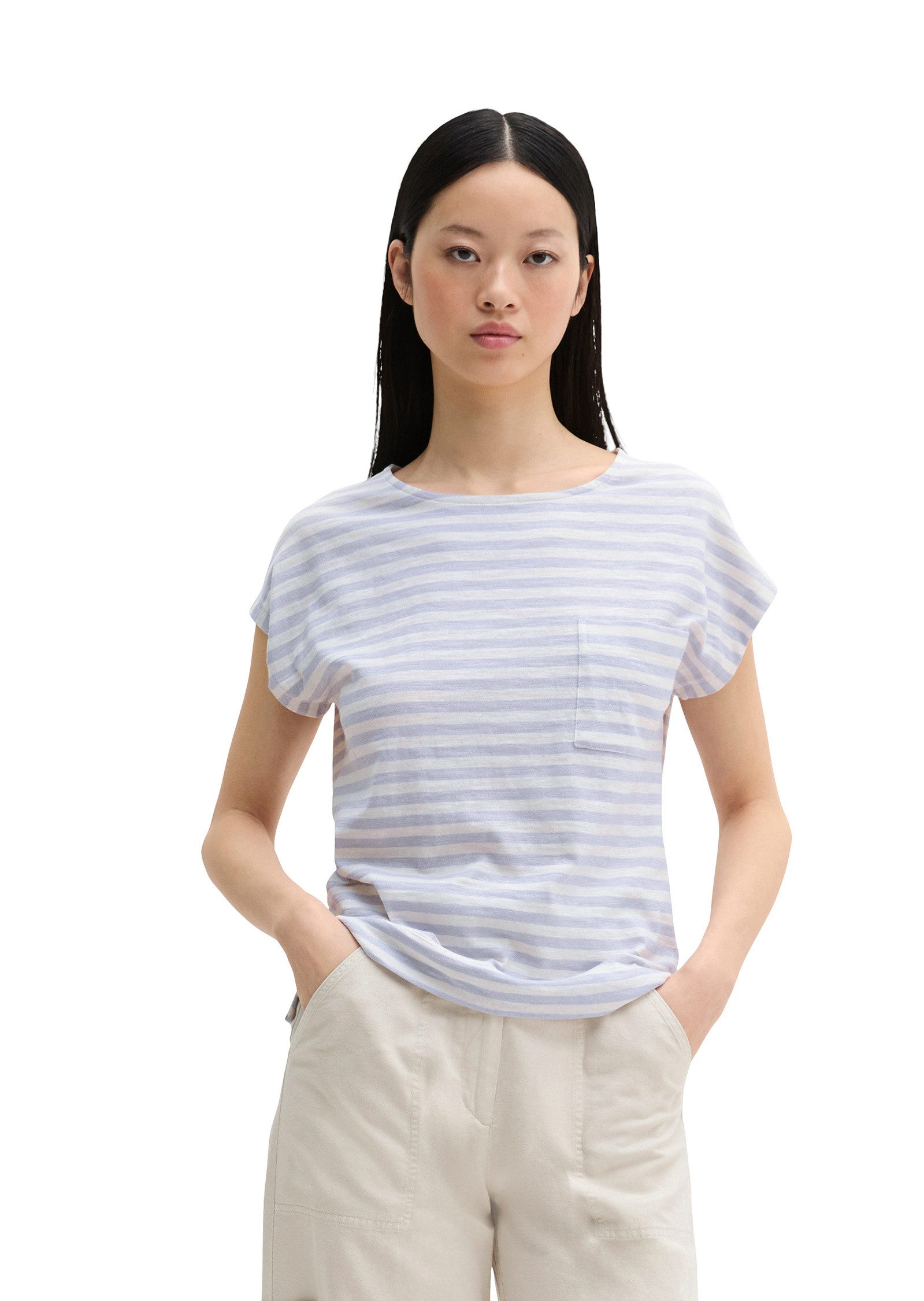 Marc O'Polo T-Shirt aus weichem Baumwoll-Slub-Jersey