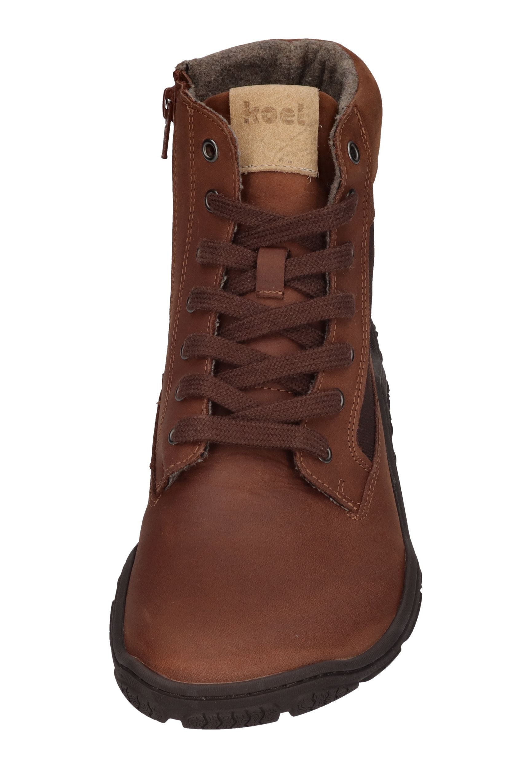 KOEL ROMI MERINO Barfußschuh Chocolate