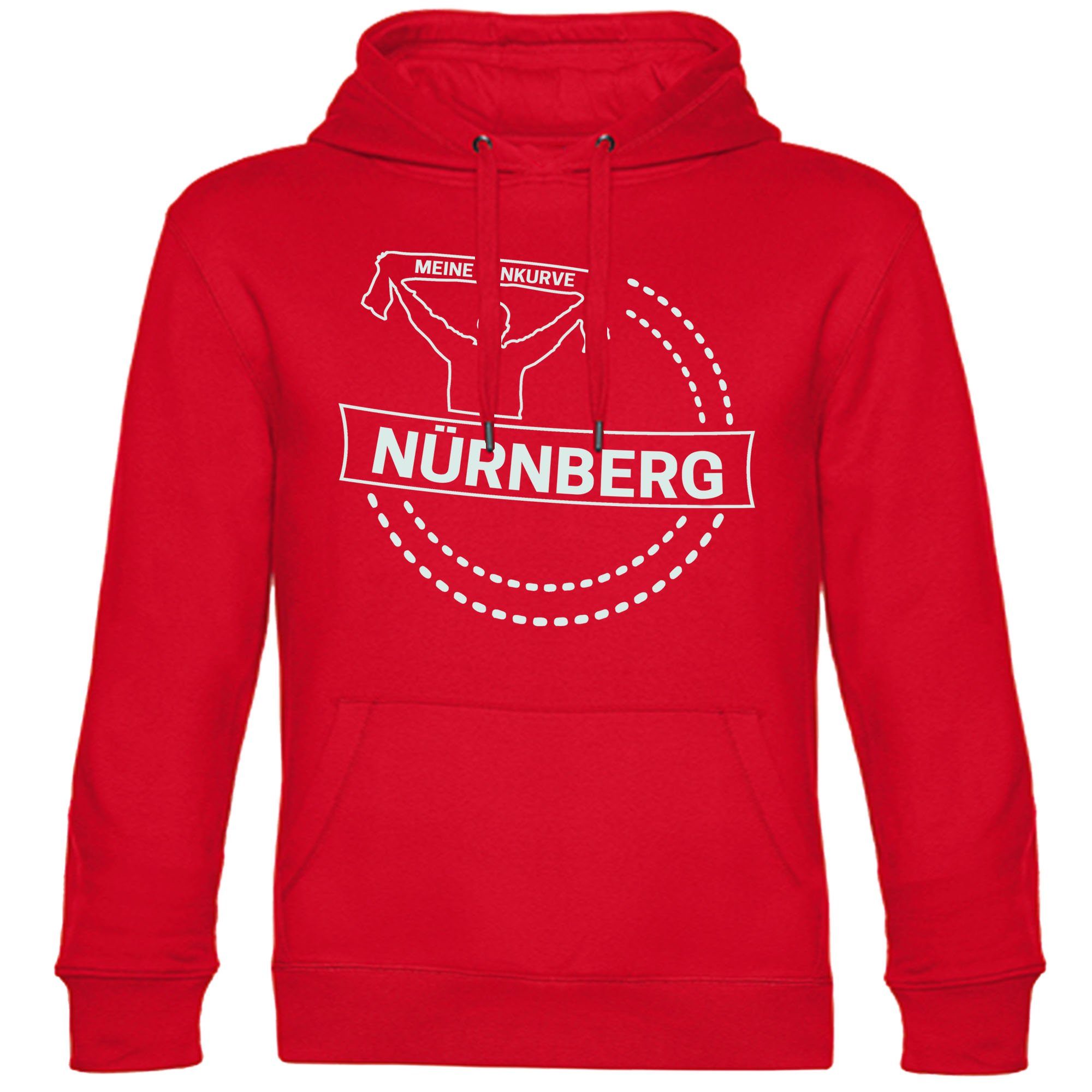 multifanshop Kapuzensweatshirt Nürnberg - Meine Fankurve - Hoodie