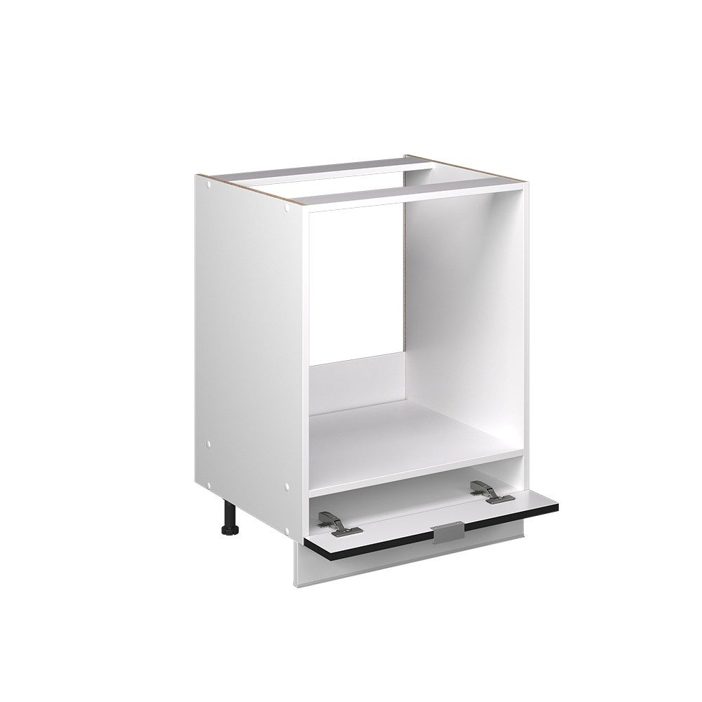 Vicco Herdumbauschrank Fame-Line, Schwarz gestreift/Weiß, 60 cm ohne Arbeitsplatte (1-St) – Bild 5 von 5