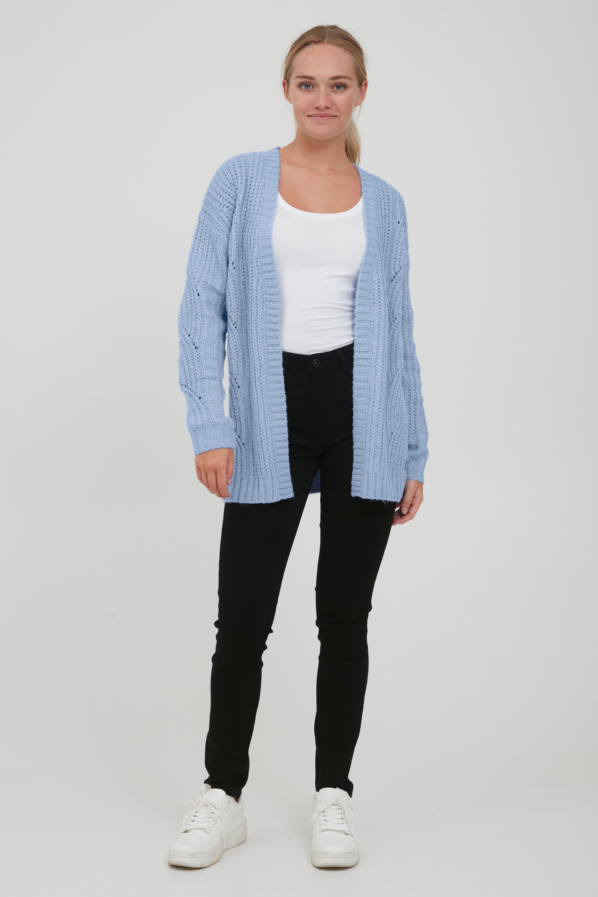OXMO Strickjacke OXClea Cardigan in Ajour-Strickmuster günstig online kaufen
