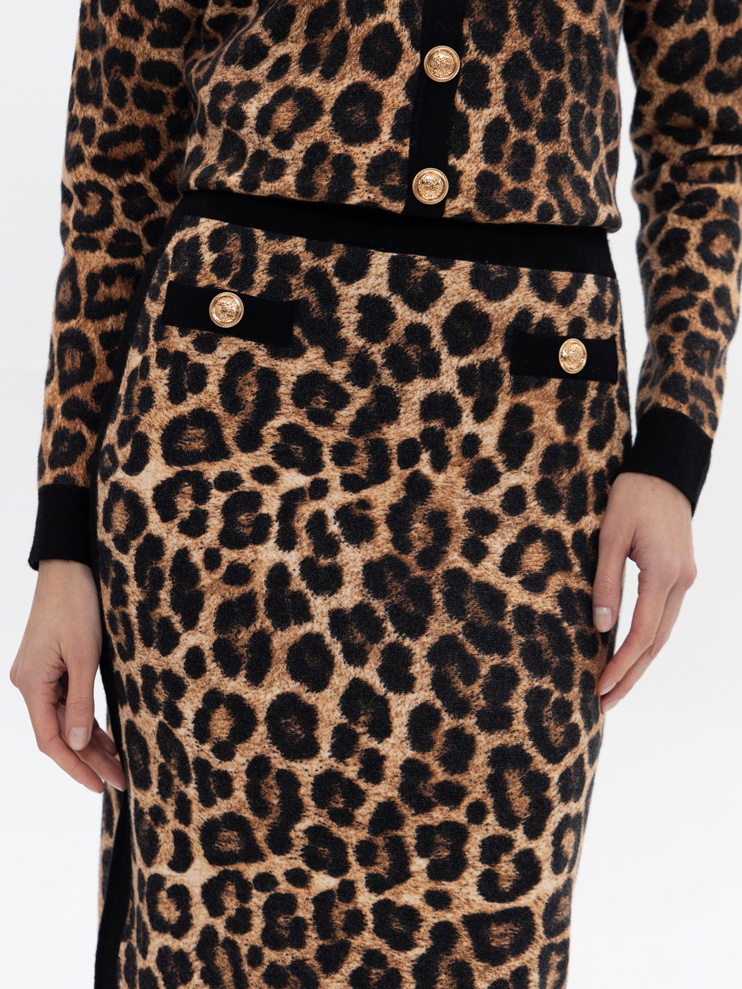 Passioni Midirock mit Animalprint