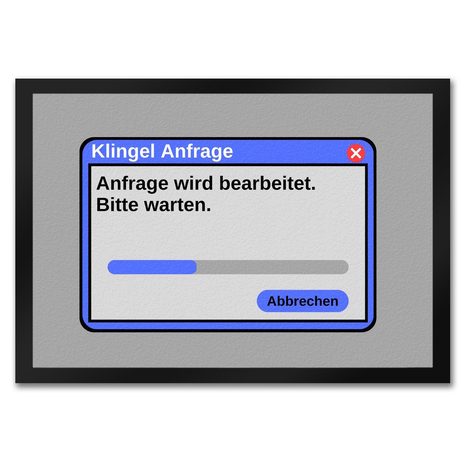 speecheese Fußmatte Klingel Anfrage wird bearbeitet Computer Nerd Fußmatte in 35x50 cm