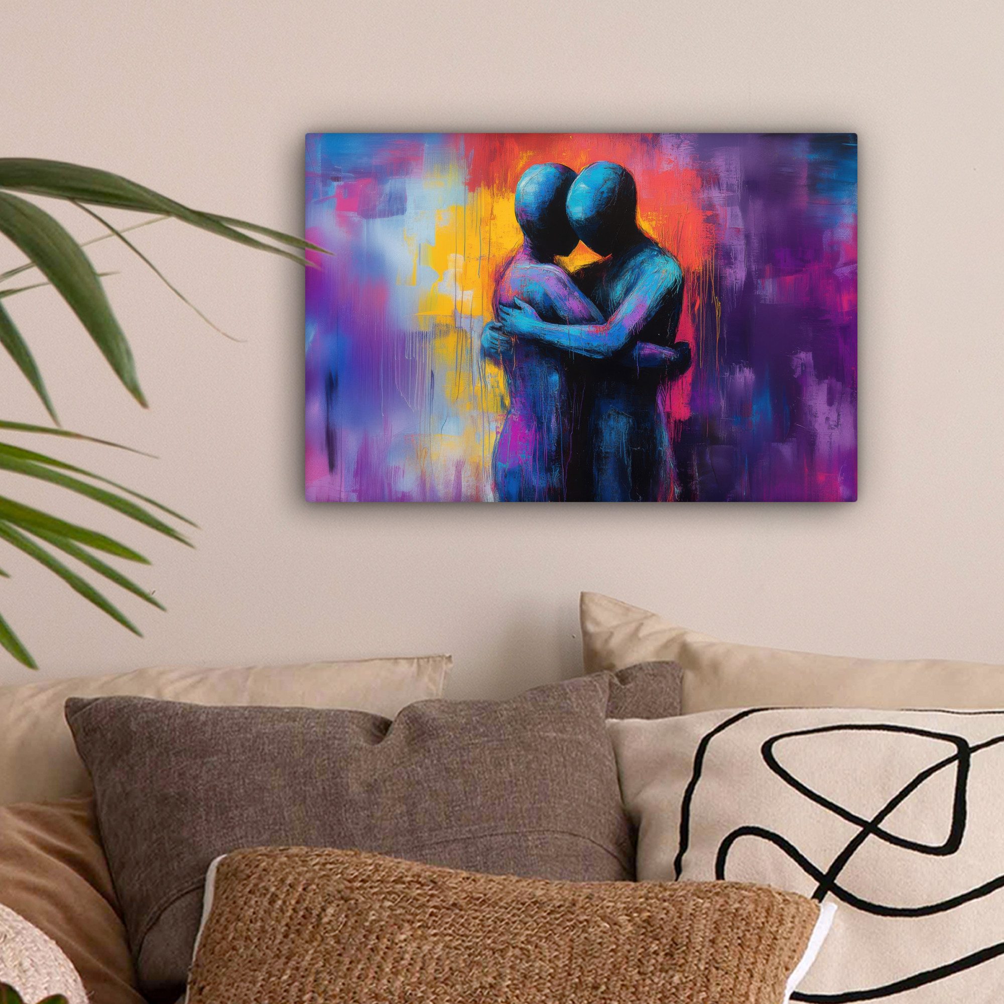 OneMillionCanvasses® Leinwandbild Umarmung - Körper - günstig online kaufen