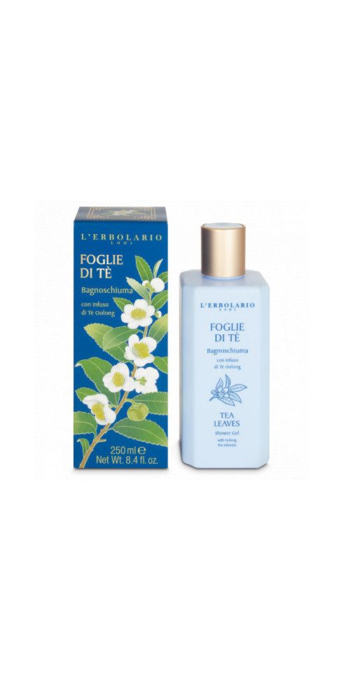 L´ERBOLARIO Duschgel Foglie di Te 250 ml, Mit Oolong Tee Aufguss und Oolong Tee Extrakt.
