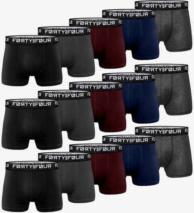 FortyFour Боксерские мужские трусы, боксерки Herren Männer Unterhosen Baumwolle Premium Qualität perfekte Passform (15er Pack, 15er Pack)