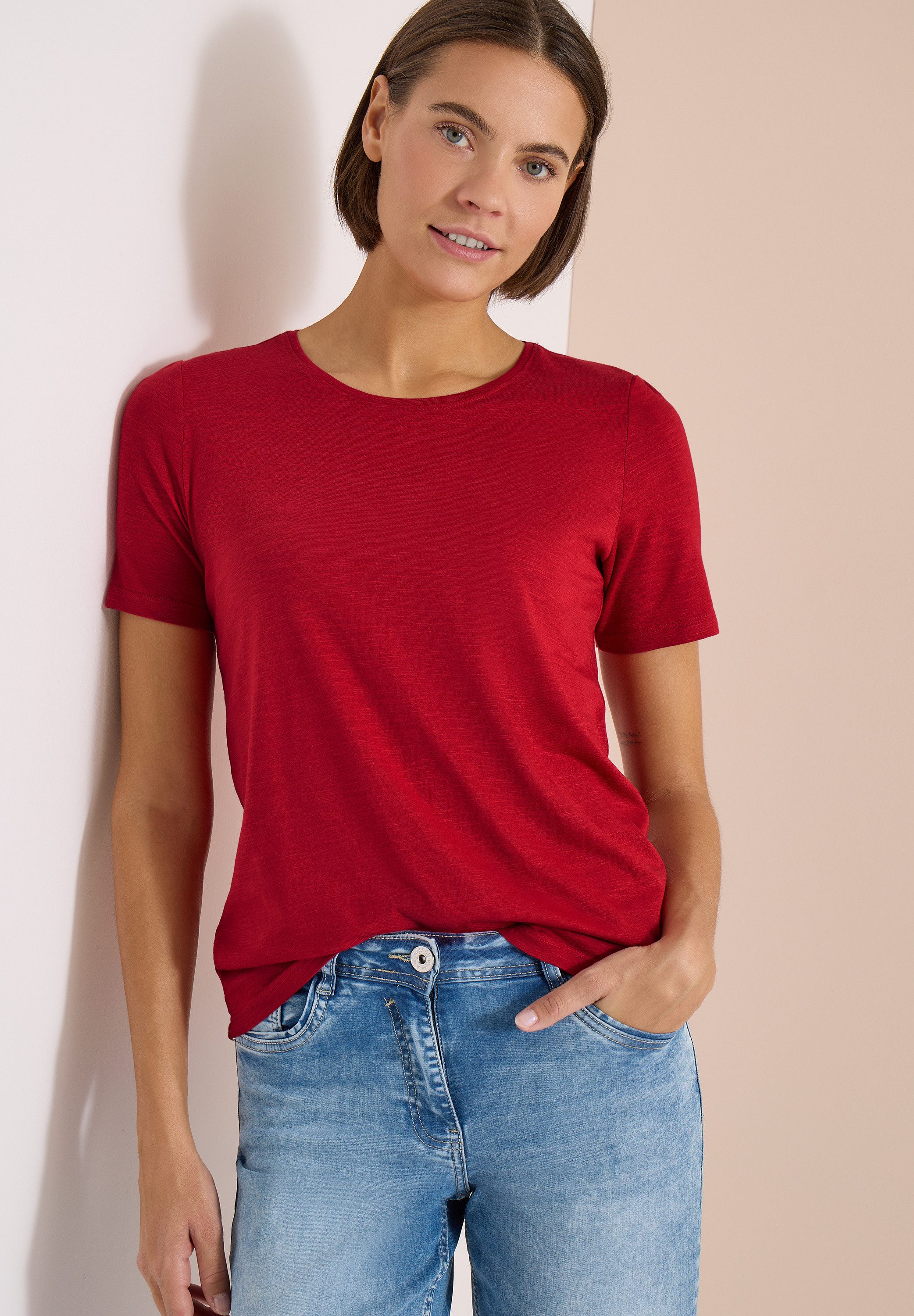 CECIL T-Shirt mit Rundhalsausschnitt