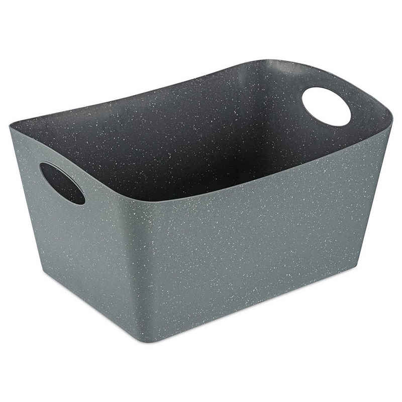 KOZIOL Aufbewahrungskorb Aufbewahrungsbox 15 Liter BOXXX L (Stück, 1 St., 1 Aufbewahrungsbox), Utensilo Wäschekorb Altglassammler Kunststoff