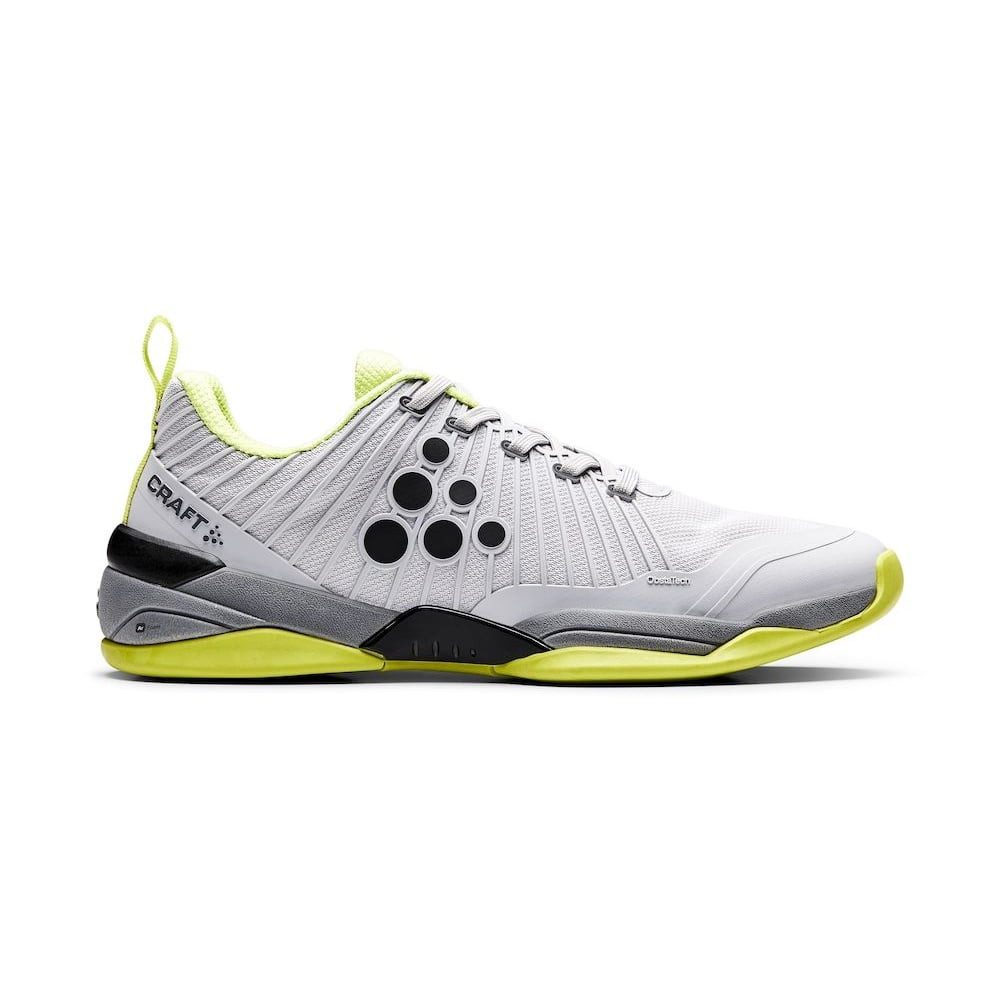Hallen-Indoorschuhe i1 Cage (leicht, reaktionsschnell) hellgrau Herren Badmintonschuh
