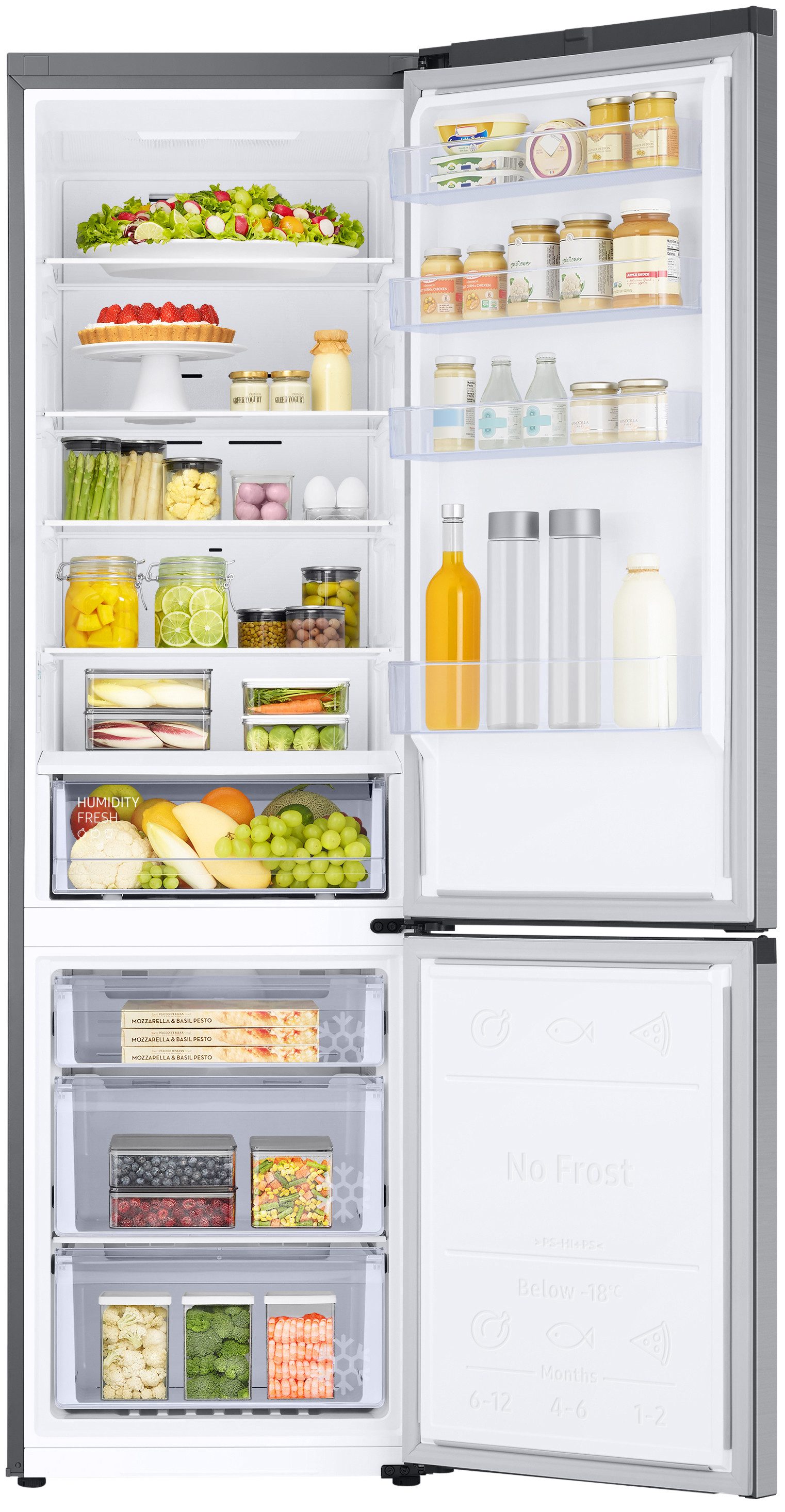 Samsung Kühl-/Gefrierkombination 7300 Serie RB38C600DSA, 203 cm hoch, 59,5 cm breit, No Frost, Power Freeze & Power Cool, Frischeschublade – Bild 5 von 5