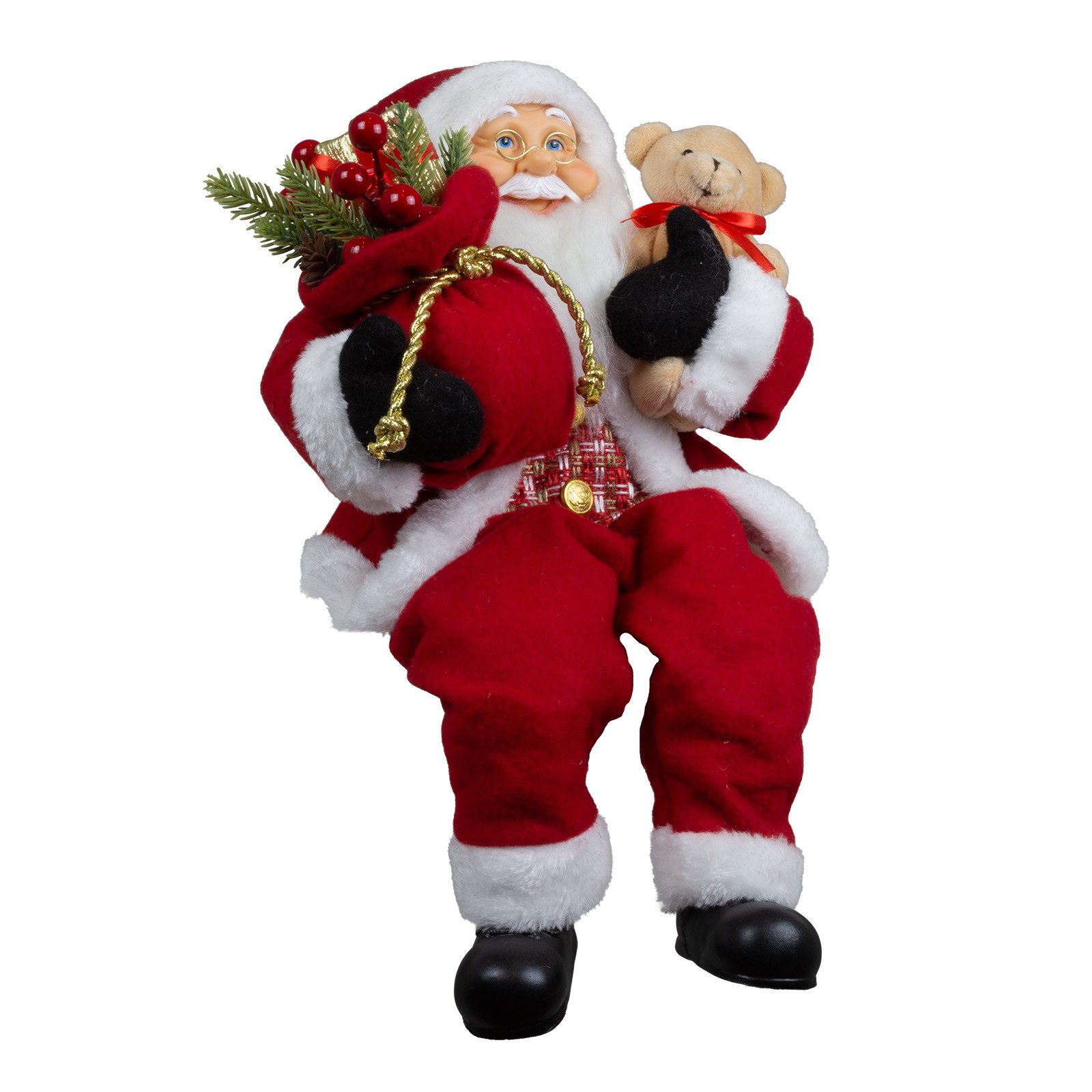 Christmas Paradise Weihnachtsmann Weihnachtsmann Kantenhocker 45cm (1 St), Weihnachtsdeko