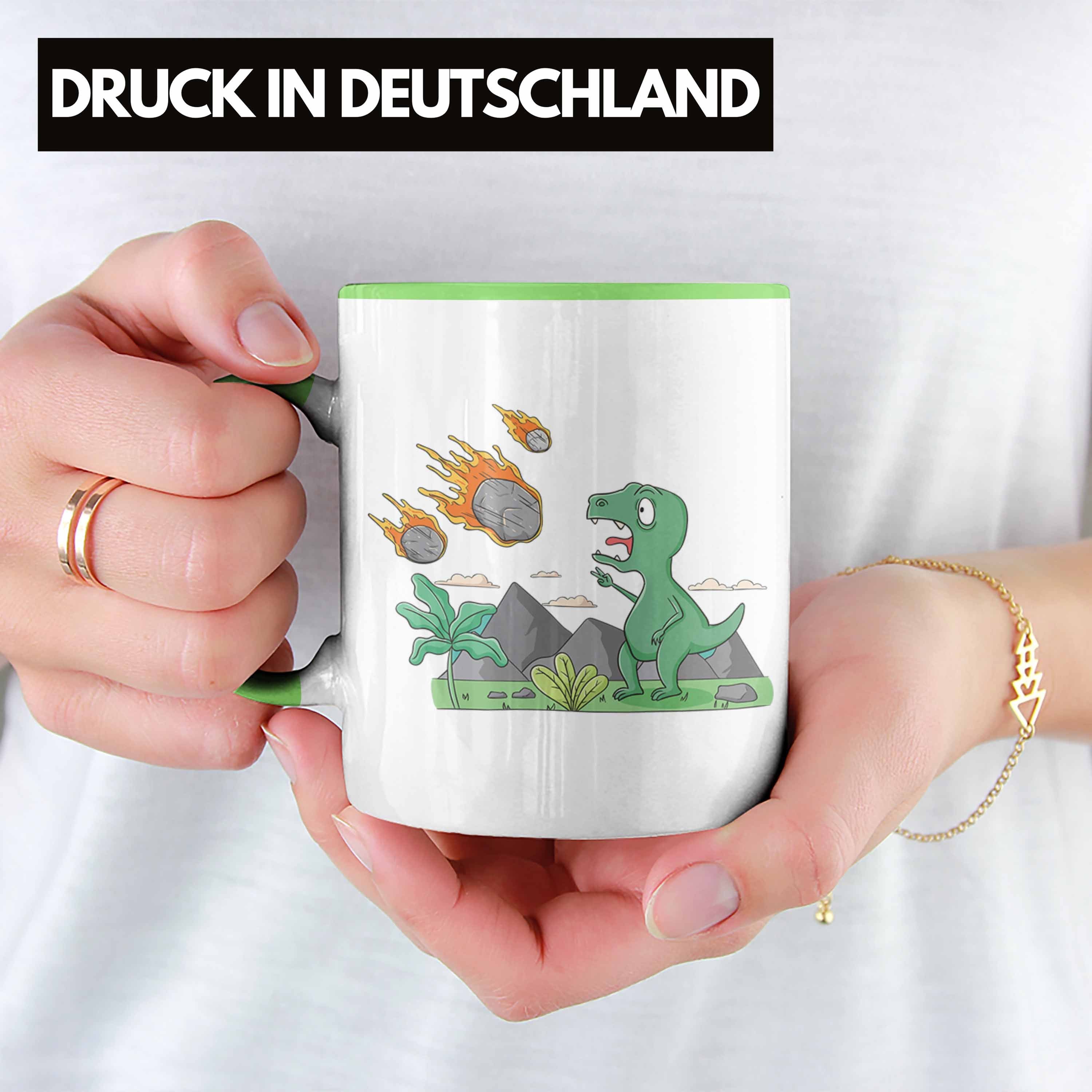 Grün Dinosaurier Tasse Geschenk Grafik Tasse Lustig Trendation